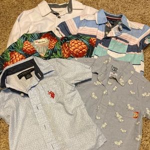 18-24 month toddler boy button up set